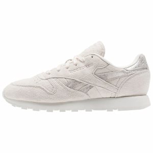 Reebok Classic Leather Shimmer Turnschuhe Damen - Rosa/Silber - DE 492-UDJ